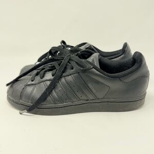 Adidas Superstar Black Sneakers 80s Street Sporty Footwear Athletic Shoes Unisex